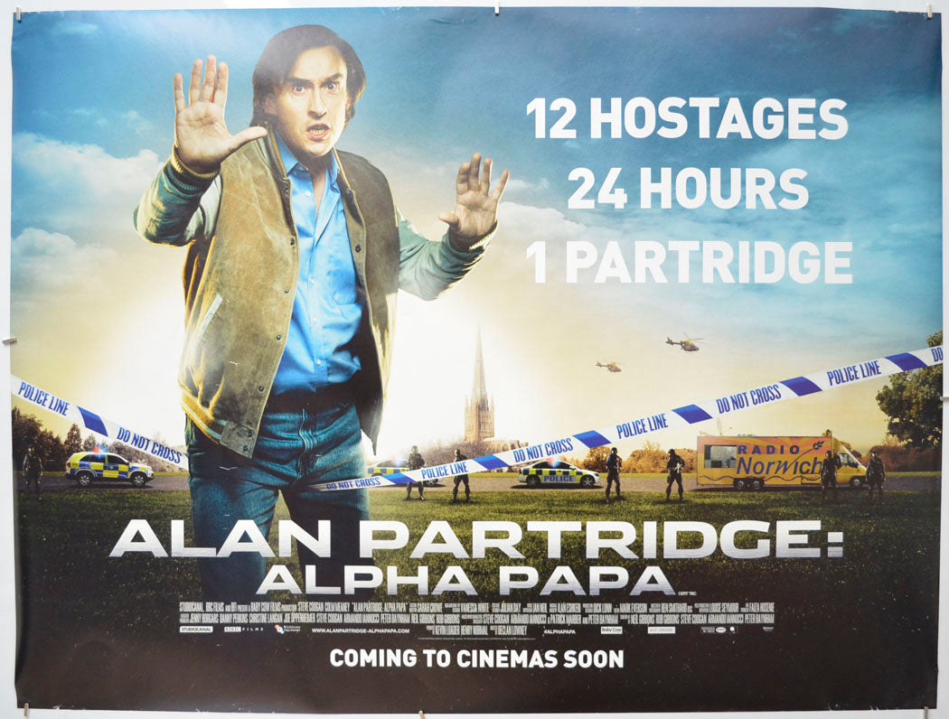 Alan Partridge : Alpha Papa  Original Quad Poster - Film Poster - Movie Poster