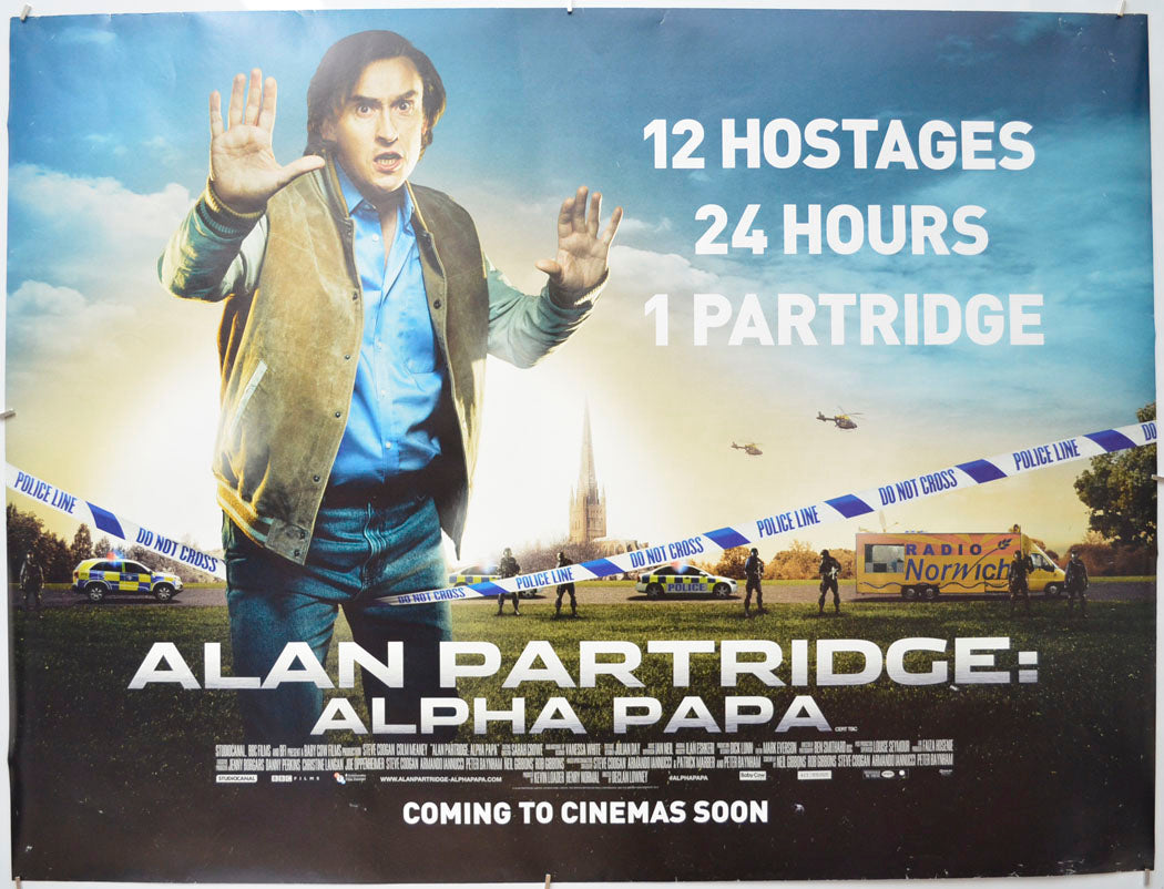 Alan Partridge : Alpha Papa  Original Quad Poster - Film Poster - Movie Poster