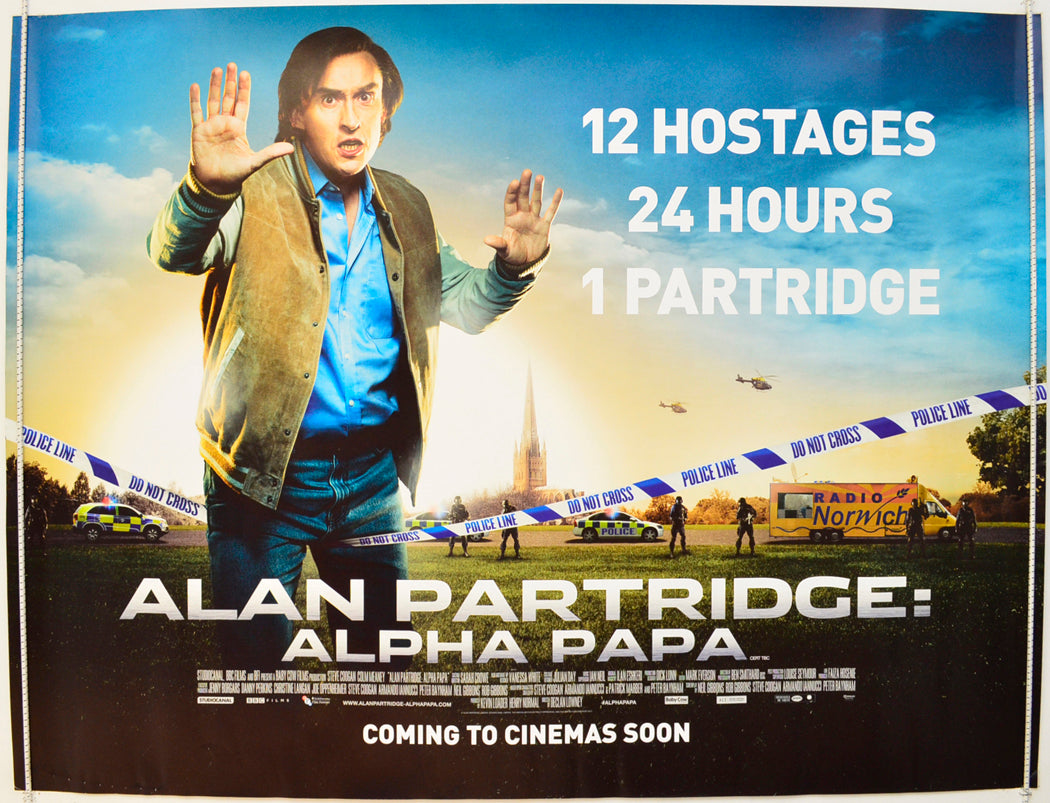 Alan Partridge : Alpha Papa  Original British Quad Poster - Film Poster - Movie Poster 