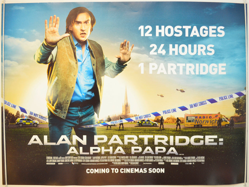 Alan Partridge : Alpha Papa  (Teaser / Advance Version)  Original Quad Poster - Film Poster - Movie Poster 