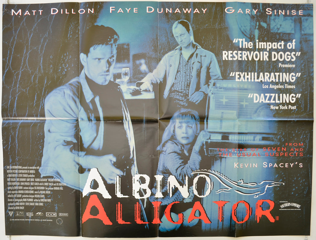 Albino Alligator   Original Quad Poster - Film Poster - Movie Poster 