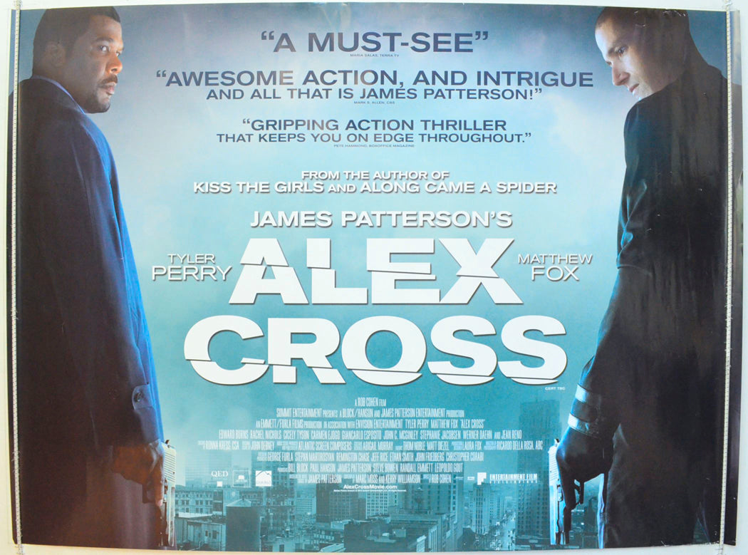 Alex Cross Original British Quad Poster - Film Poster - Movie Poster 