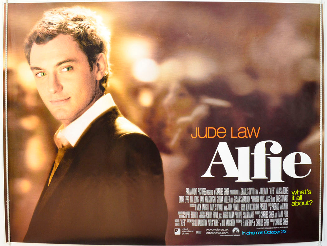 Alfie  Original British Quad Poster - Film Poster - Movie Poster