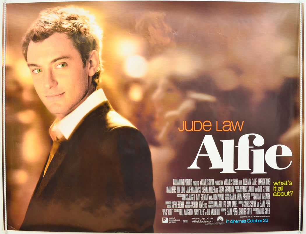 Alfie Original Quad Poster - Film Poster - Movie Poster  