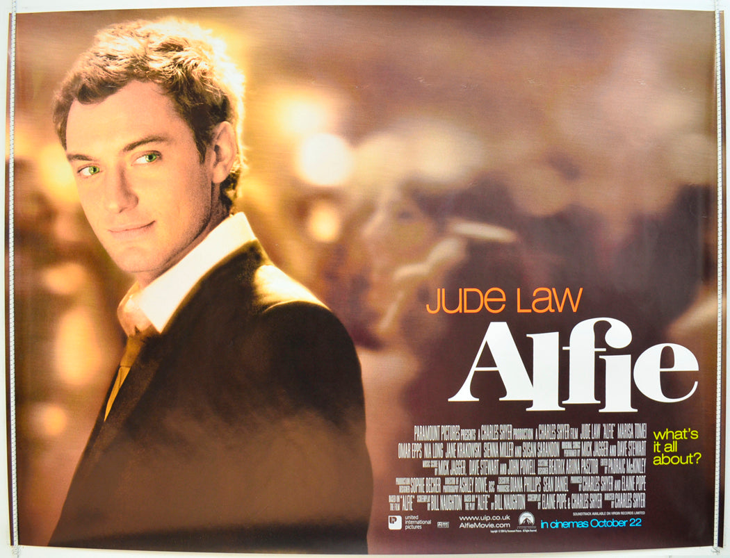 Alfie Original Quad Poster - Film Poster - Movie Poster  