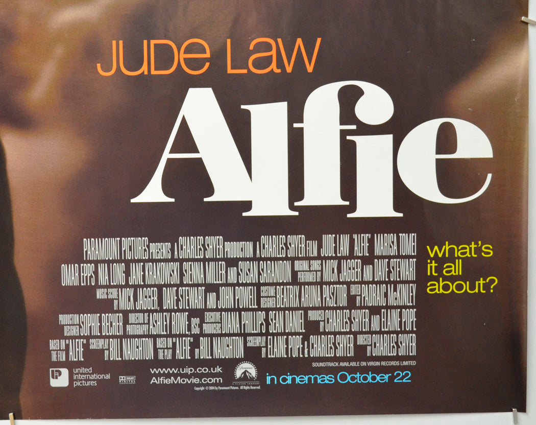 ALFIE (Bottom Right) Cinema Quad Movie Poster 