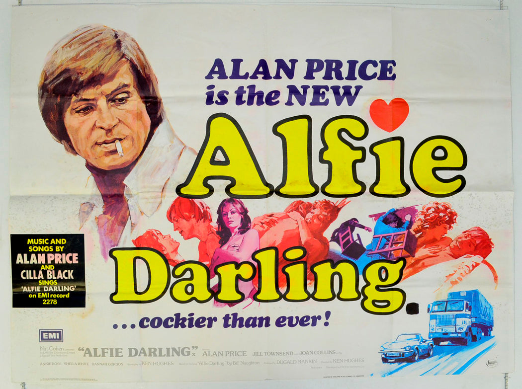 Alfie Darling  Original British Quad Poster - Film Poster - Movie Poster