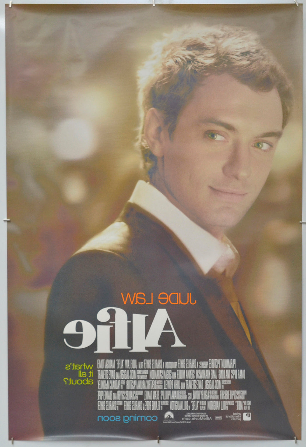 Alfie (Back) Cinema One Sheet Movie Poster 