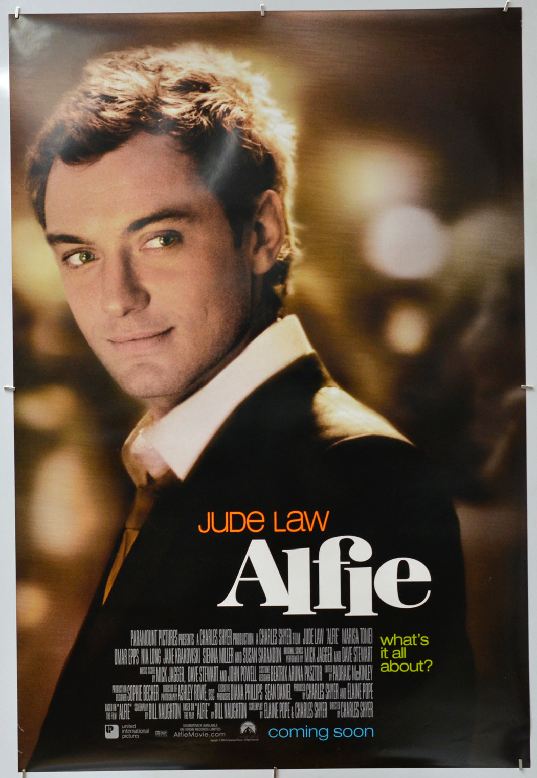 Alfie - Original One Sheet Poster - Film Poster - Movie Poster 