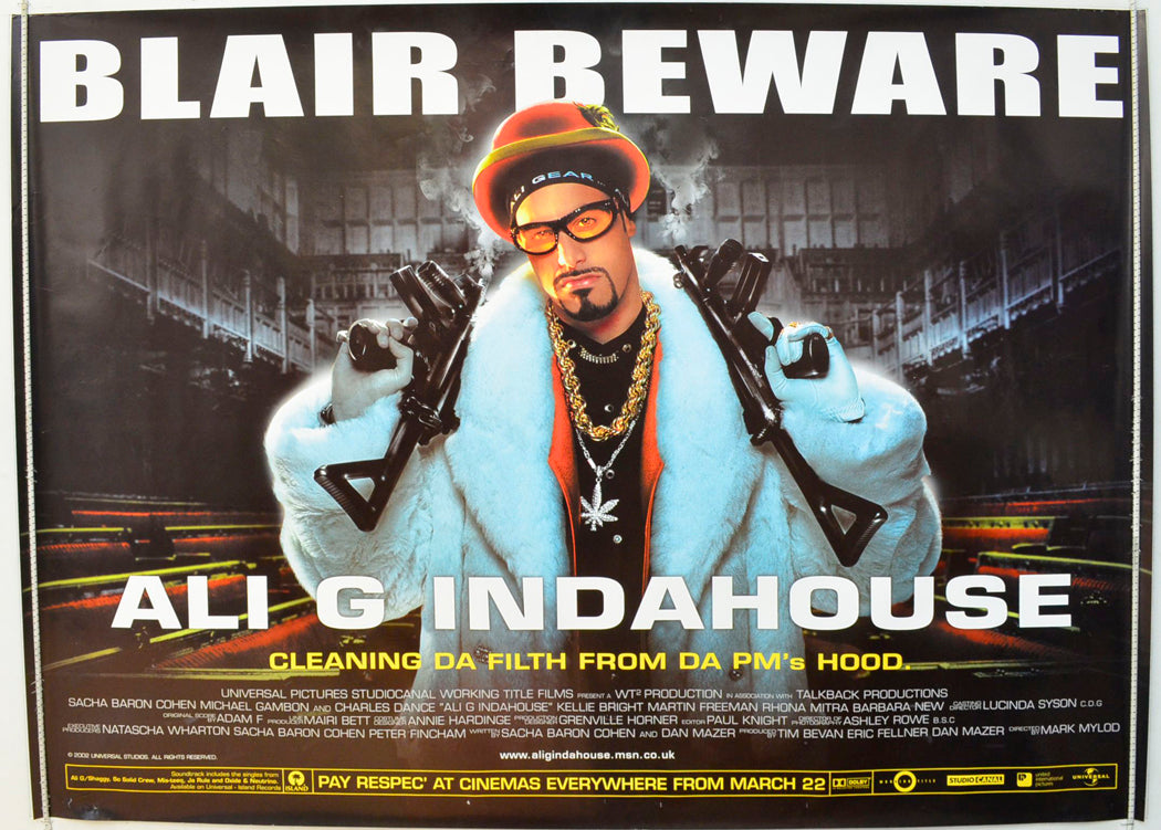 Ali G Indahouse  Original British Quad Poster - Film Poster - Movie Poster