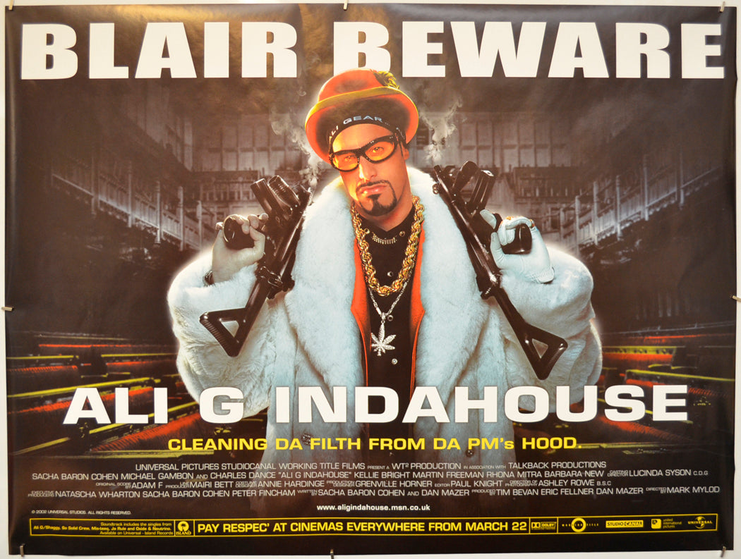 Ali G Indahouse  Original Quad Poster - Film Poster - Movie Poster