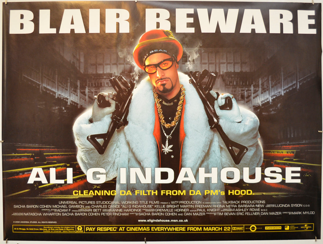 Ali G Indahouse  Original Quad Poster - Film Poster - Movie Poster