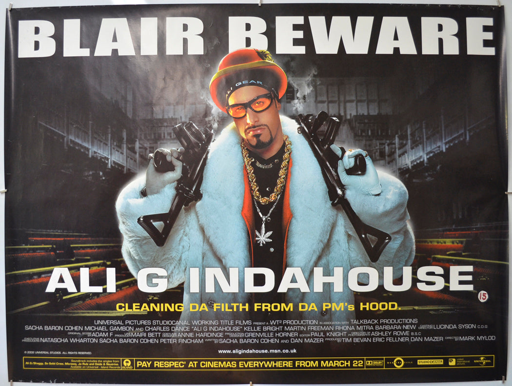 Ali G Indahouse - Original Quad Poster - Film Poster - Movie Poster