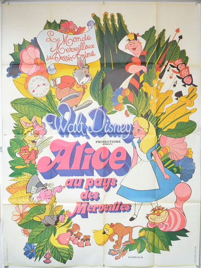 Alice in Wonderland Original French Grande Poster - Film Poster - Movie Poster