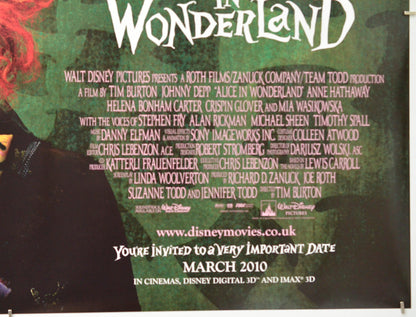 Alice In Wonderland (Bottom Right) Cinema Quad Movie Poster 