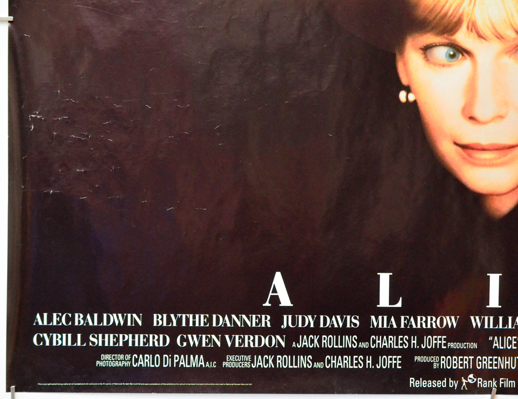 Alice (Bottom Left) Cinema Quad Movie Poster 