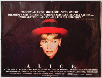 Alice - Original Quad Poster - Film Poster - Movie Poster