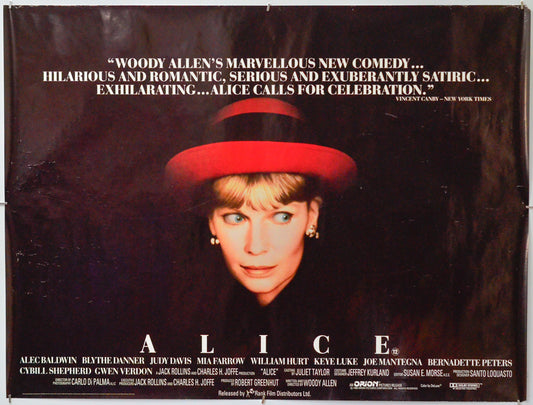 Alice - Original Quad Poster - Film Poster - Movie Poster