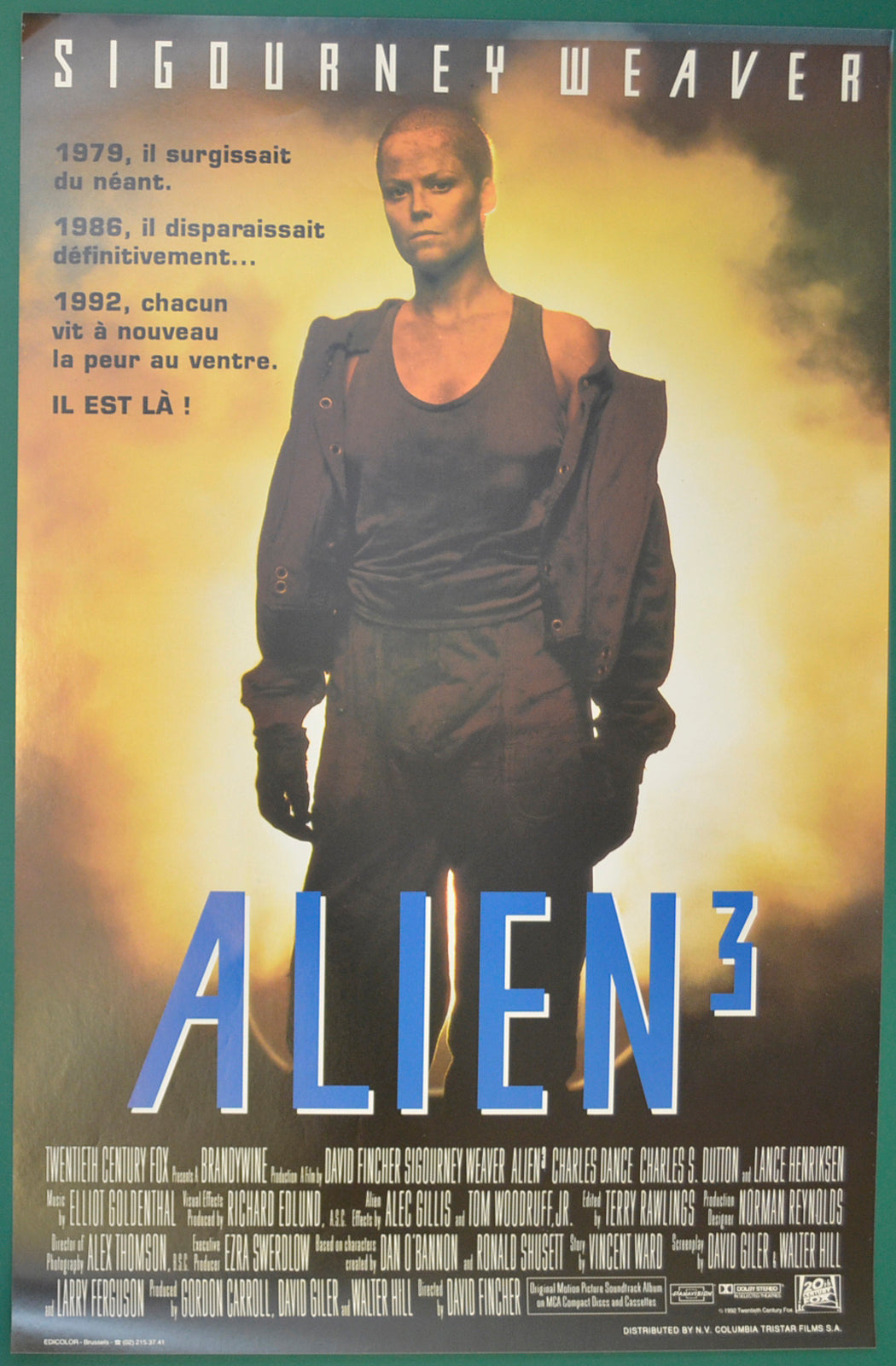 Alien 3 Original Belgian Poster - Film Poster - Movie Poster  