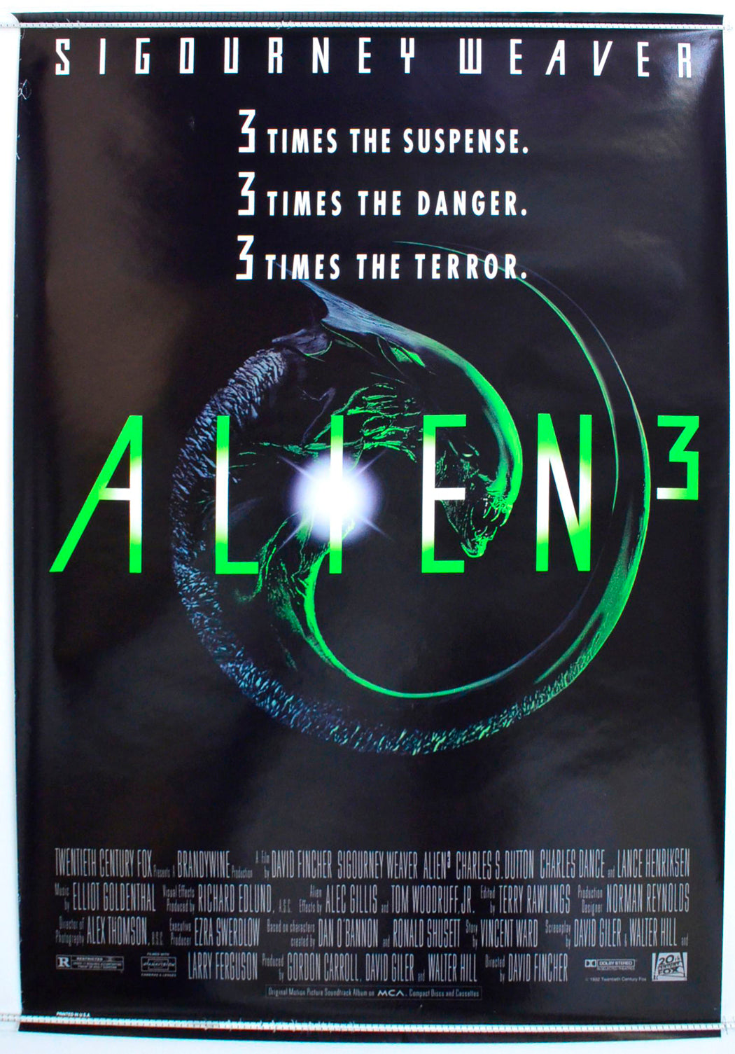 Alien 3 Original One Sheet Poster - Film Poster - Movie Poster 