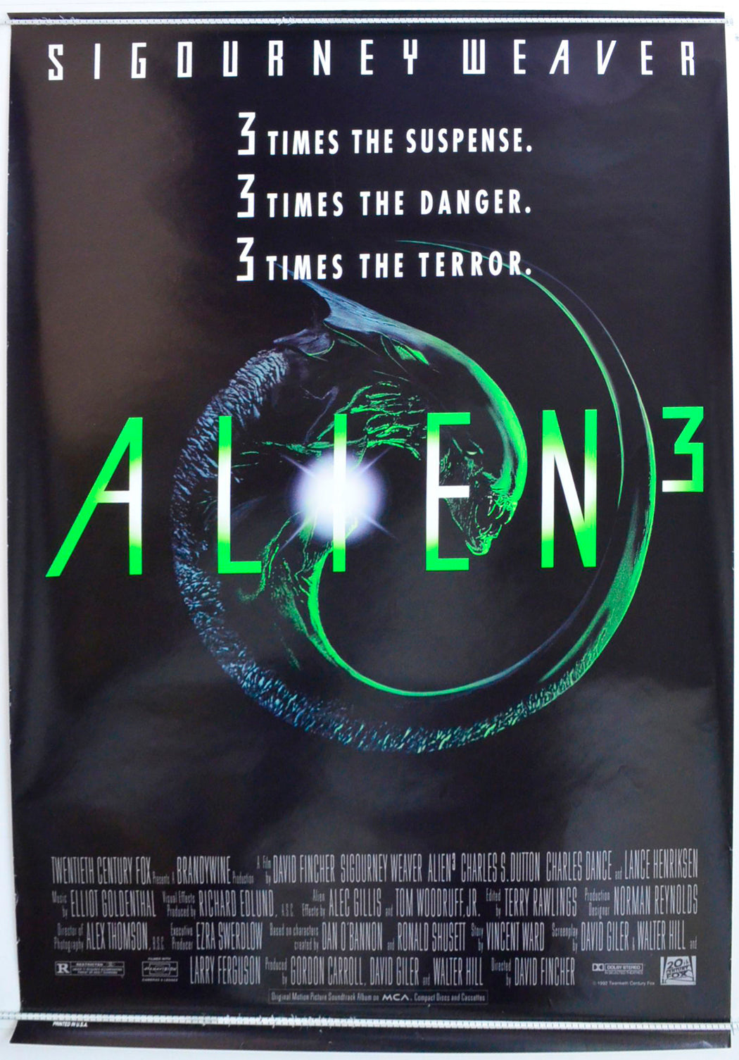 Alien 3 Original One Sheet Poster - Film Poster - Movie Poster 