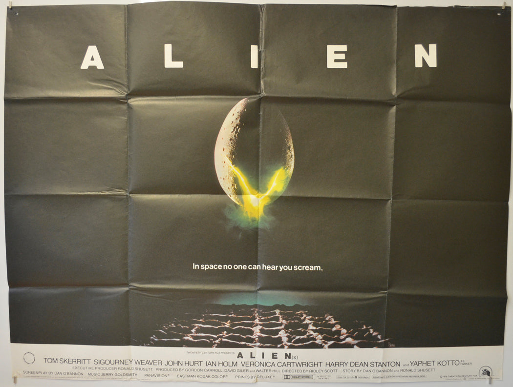 Alien Original Quad Poster - Film Poster - Movie Poster  