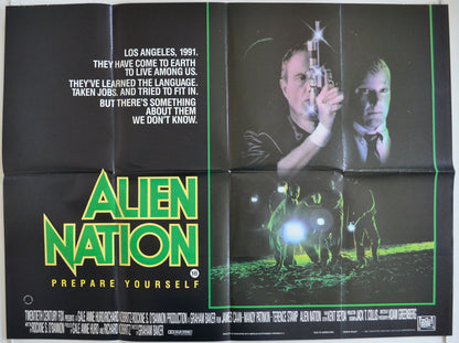 Alien Nation  Original British Quad Poster - Film Poster - Movie Poster 