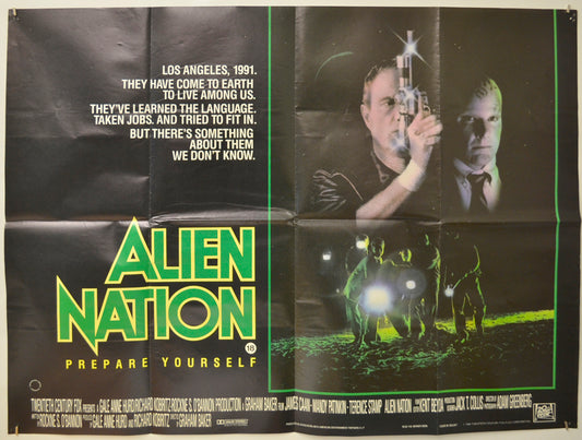 Alien Nation  Original Quad Poster - Film Poster - Movie Poster