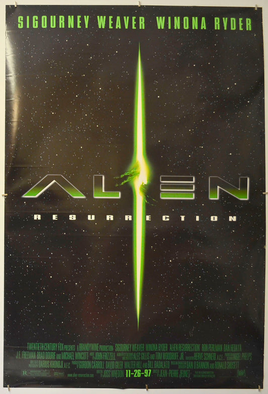 Alien : Resurrection (Teaser / Advance Version B) Original One Sheet Poster - Film Poster - Movie Poster