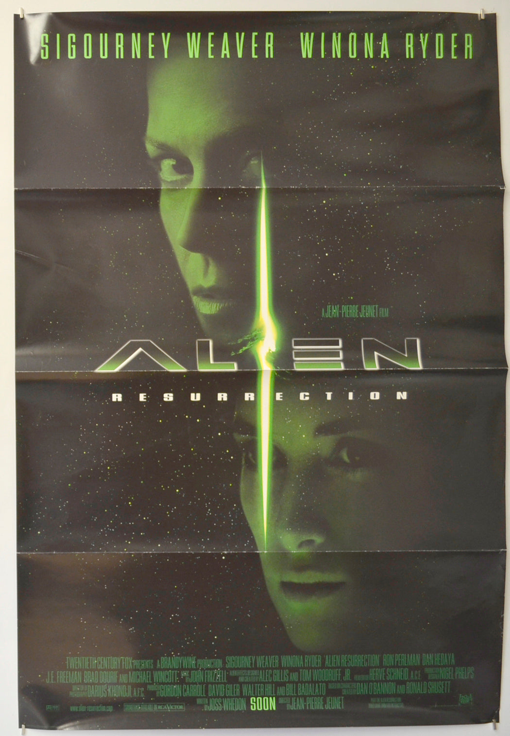 Alien : Resurrection  (Teaser / Advance Version D) Original One Sheet Poster - Film Poster - Movie Poster  