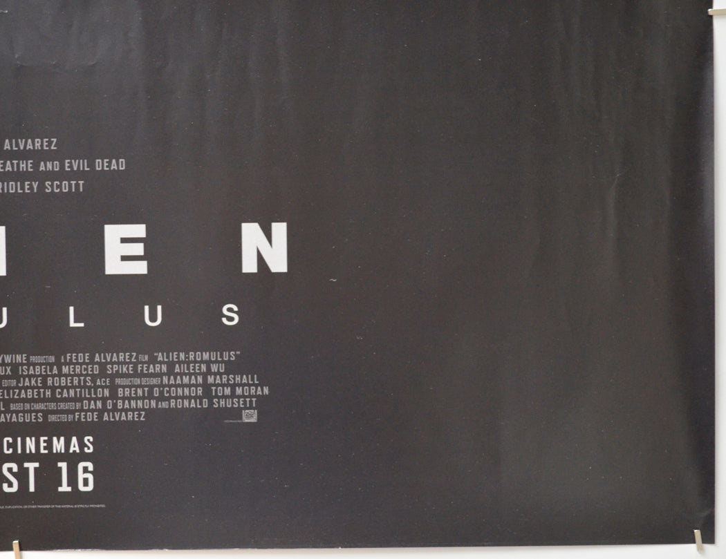 ALIEN: ROMULUS (Bottom Right) Cinema Quad Movie Poster 