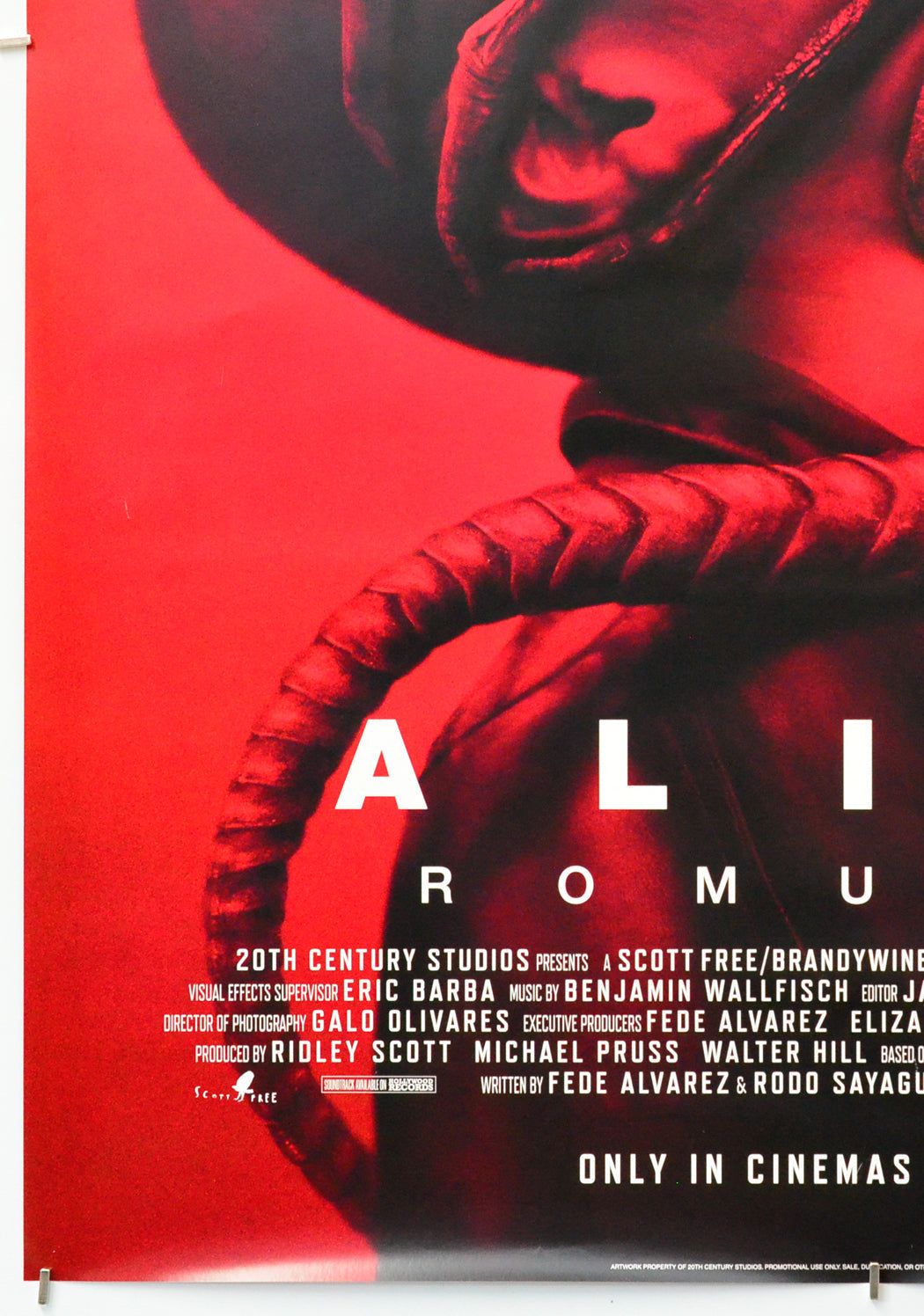 Alien: Romulus (Bottom Left) Cinema One Sheet Movie Poster 