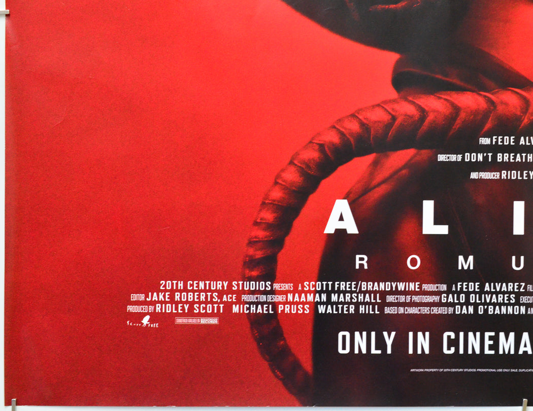 Alien: Romulus (Bottom Left) Cinema Quad Movie Poster 
