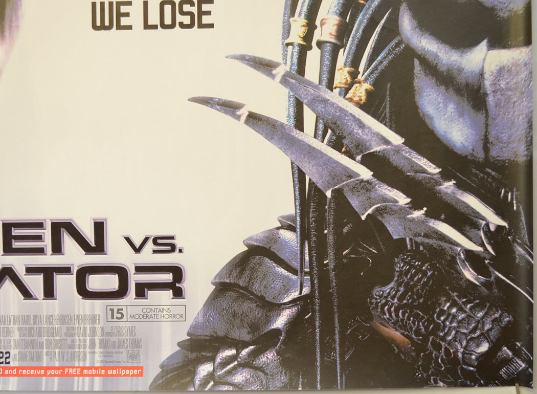 ALIEN VS PREDATOR (Bottom Right) Cinema Quad Movie Poster 