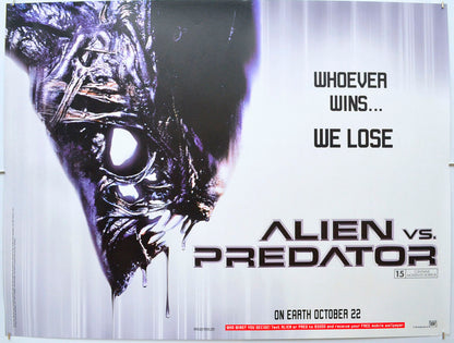 Alien Vs Predator (Alien Teaser Version) Original Quad Poster - Film Poster - Movie Poster