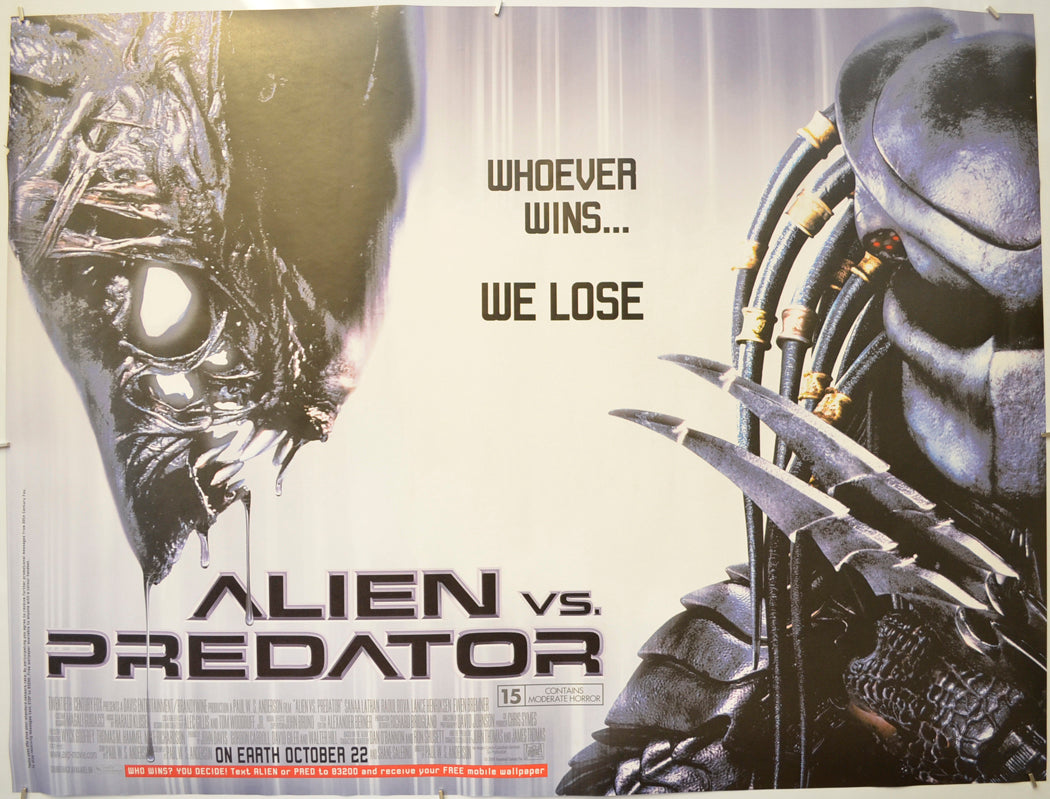 Alien Vs Predator Original Quad Poster - Film Poster - Movie Poster  