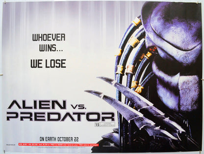 Alien Vs Predator (Predator Teaser Version) Original Quad Poster - Film Poster - Movie Poster