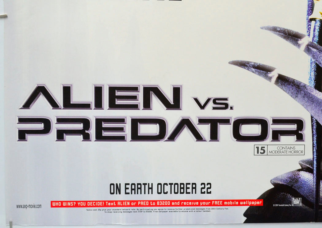 ALIEN VS PREDATOR (Bottom Left) Cinema Quad Movie Poster 