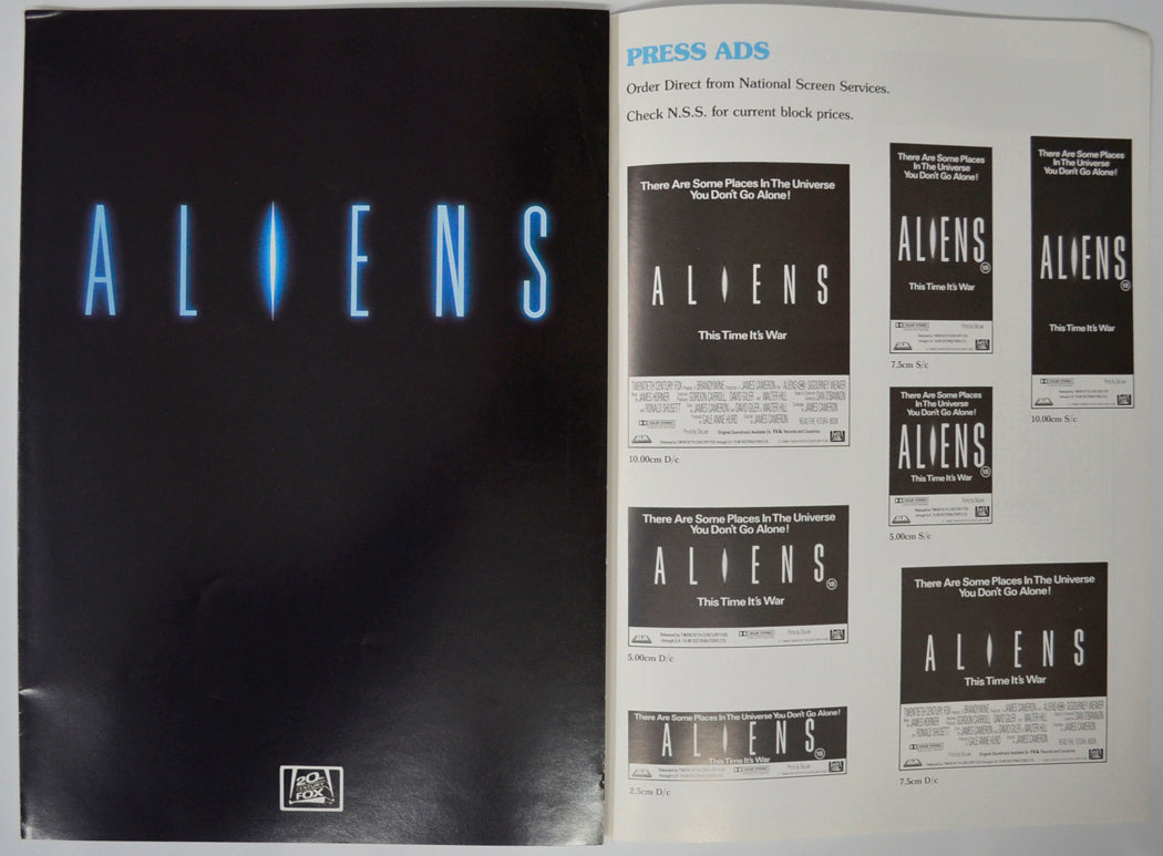 ALIENS Cinema Exhibitors Campaign Pressbook - INSIDE 