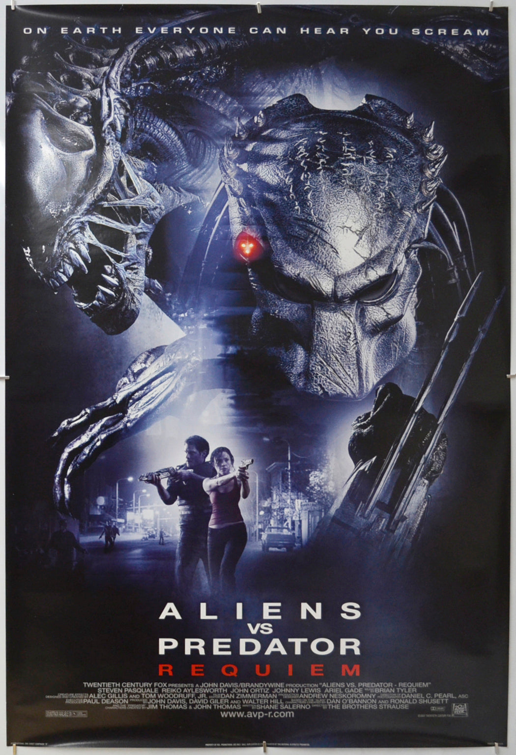 Aliens Vs Predator : Requiem Original One Sheet Poster - Film Poster - Movie Poster