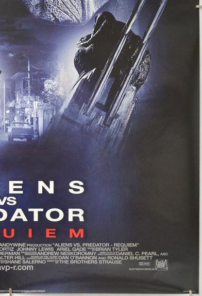 ALIENS VS PREDATOR : REQUIEM (Bottom Right) Cinema One Sheet Movie Poster 