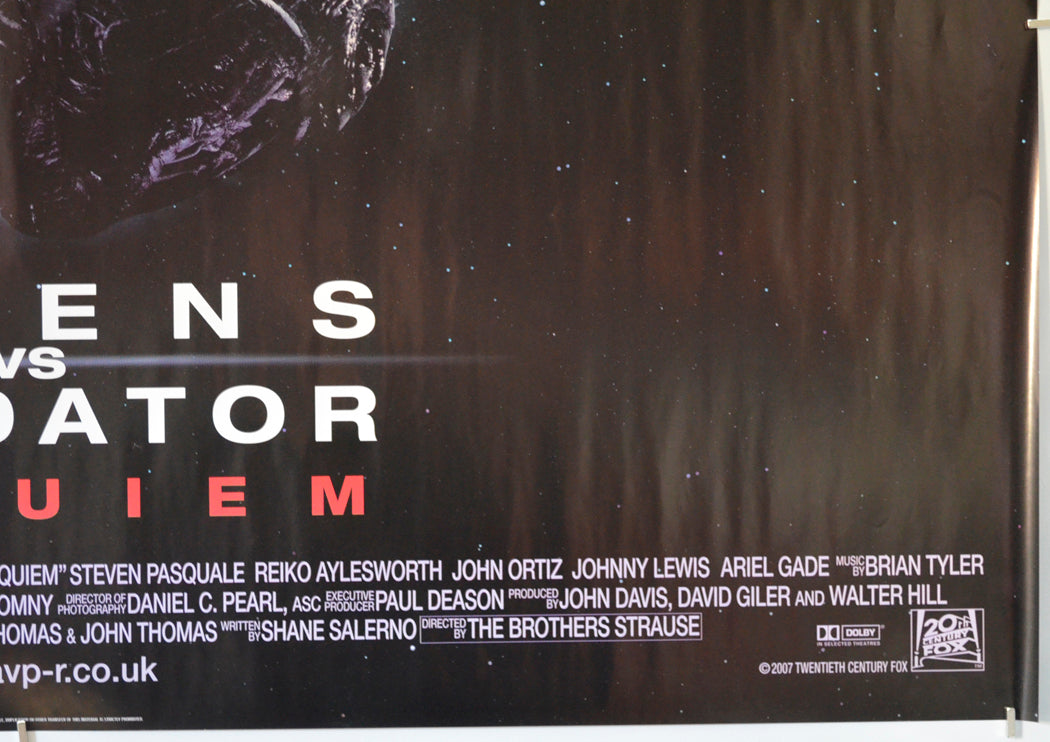 ALIENS VS PREDATOR : REQUIEM (Bottom Right) Cinema Quad Movie Poster 