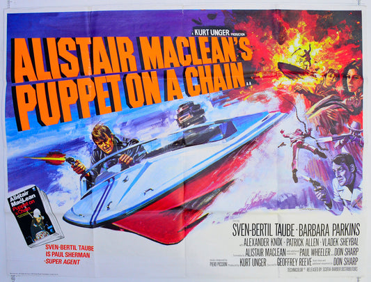 Alistair Maclean's Puppet On A Chain  Original British Quad Poster - Film Poster - Movie Poster 