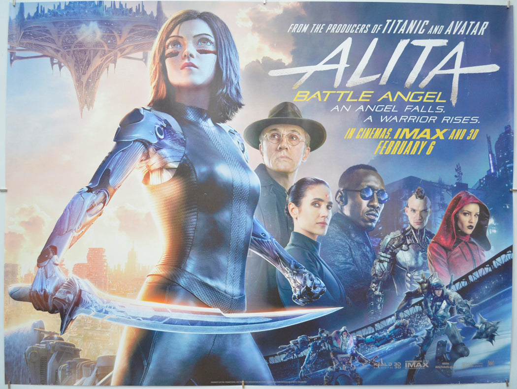 Alita: Battle Angel  - Original Quad Poster - Film Poster - Movie Poster