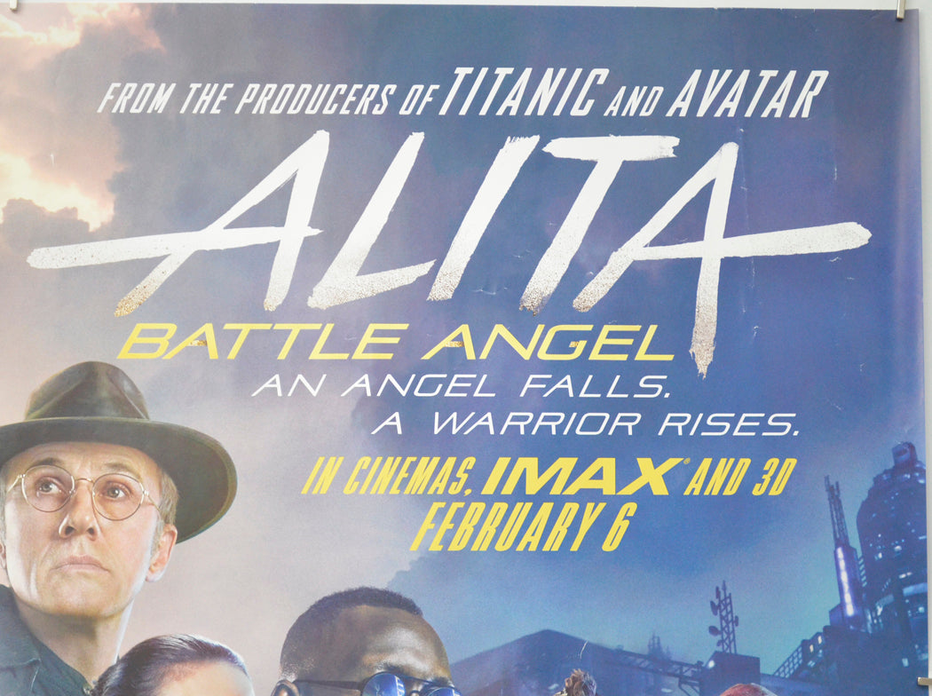 ALITA: BATTLE ANGEL (Top Right) Cinema Quad Movie Poster 