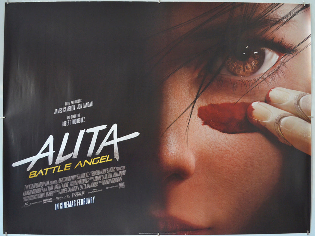 Alita: Battle Angel - Original Quad Poster - Film Poster - Movie Poster