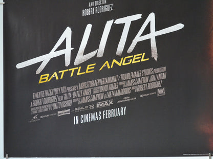 ALITA: BATTLE ANGEL (Bottom Left) Cinema Quad Movie Poster 