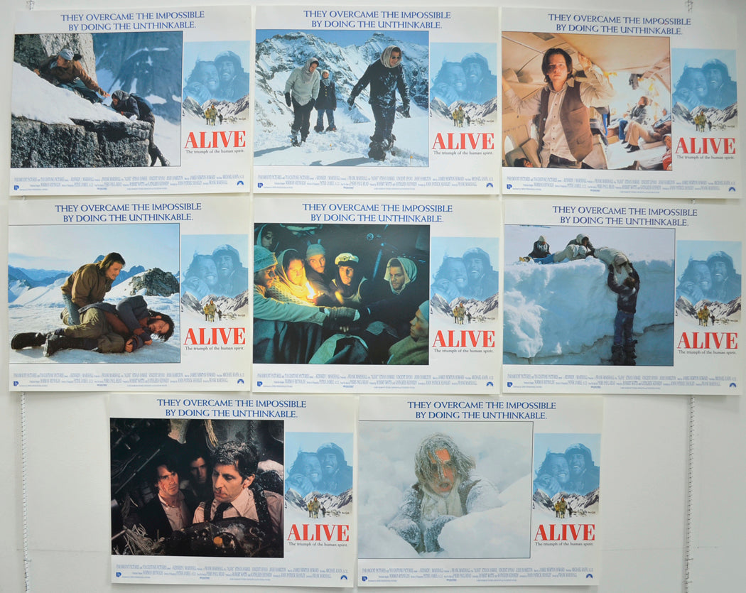 Alive  Set of 8 Original Cinema Lobby Cards 