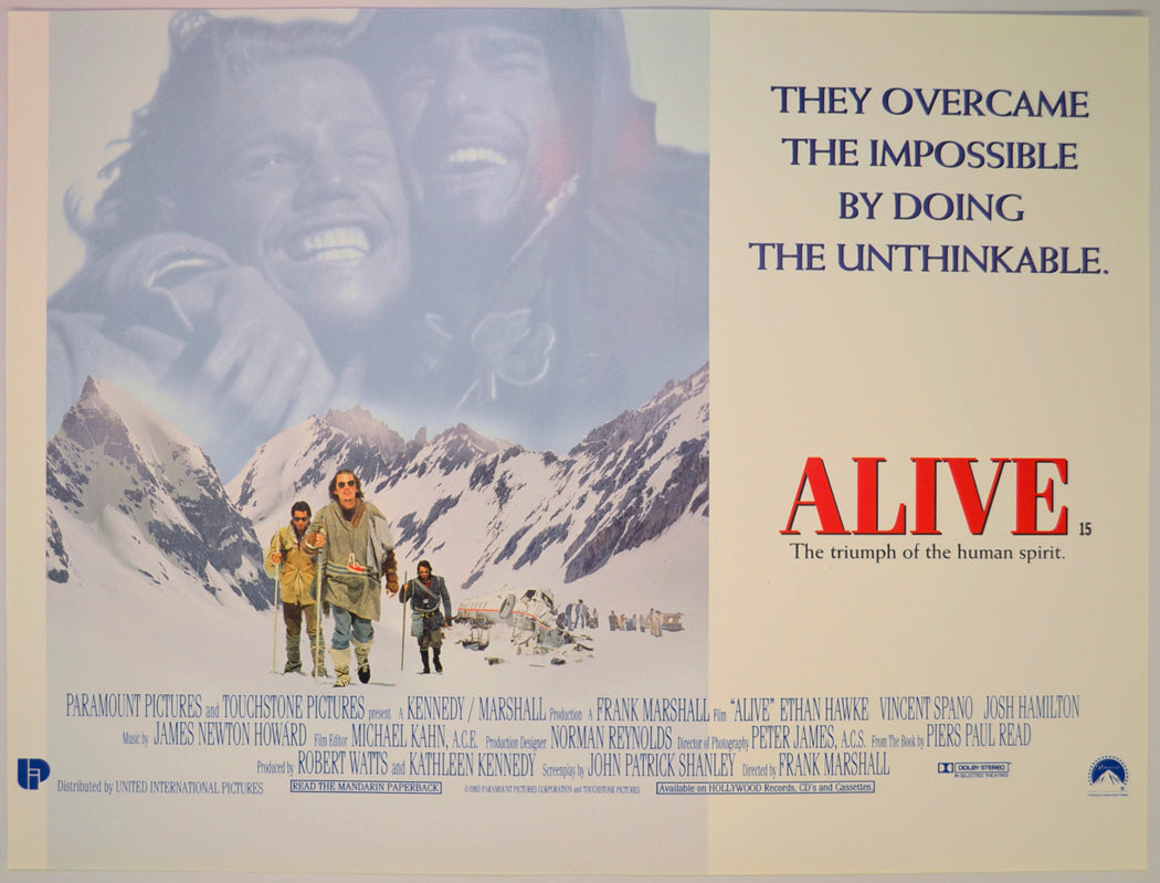 Alive Original Mini Quad Poster - Film Poster - Movie Poster