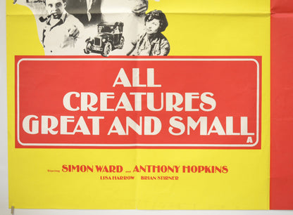 ALL CREATURES GREAT AND SMALL / KES (Bottom Left) Cinema Quad Movie Poster 